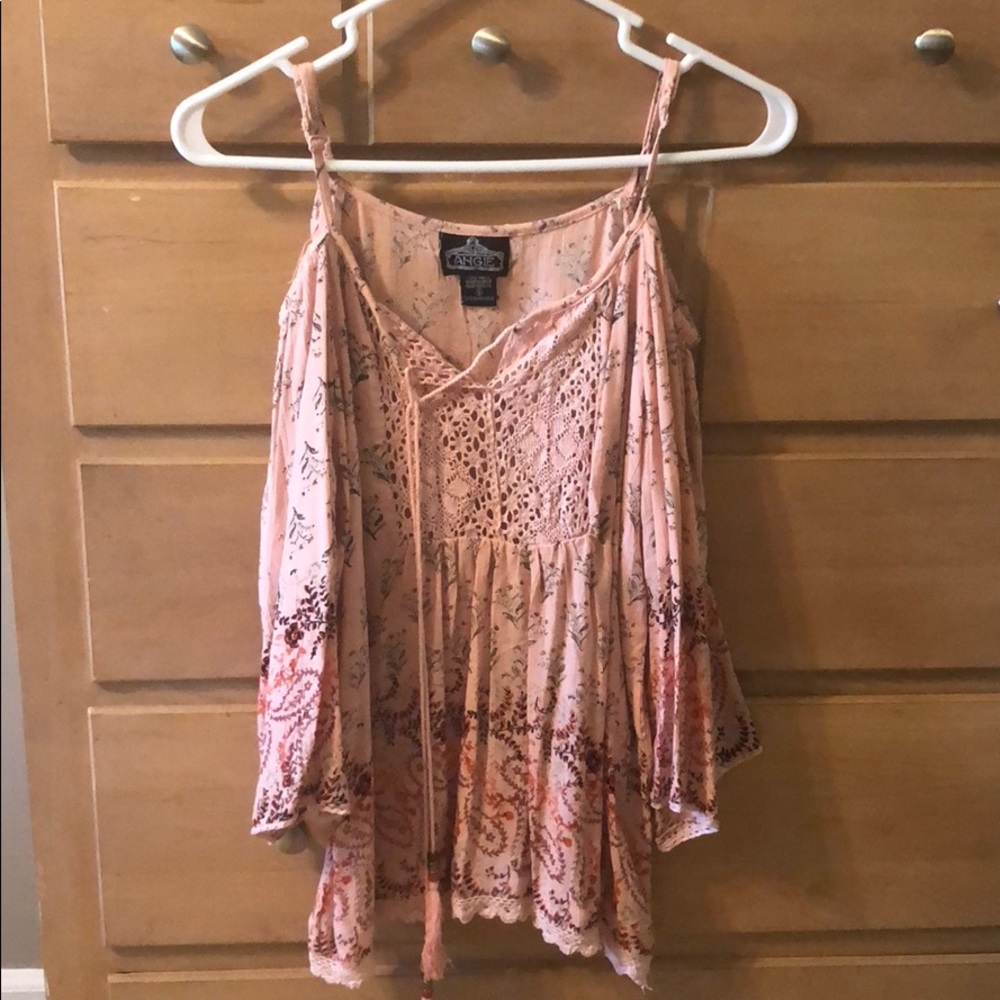 Pink floral top